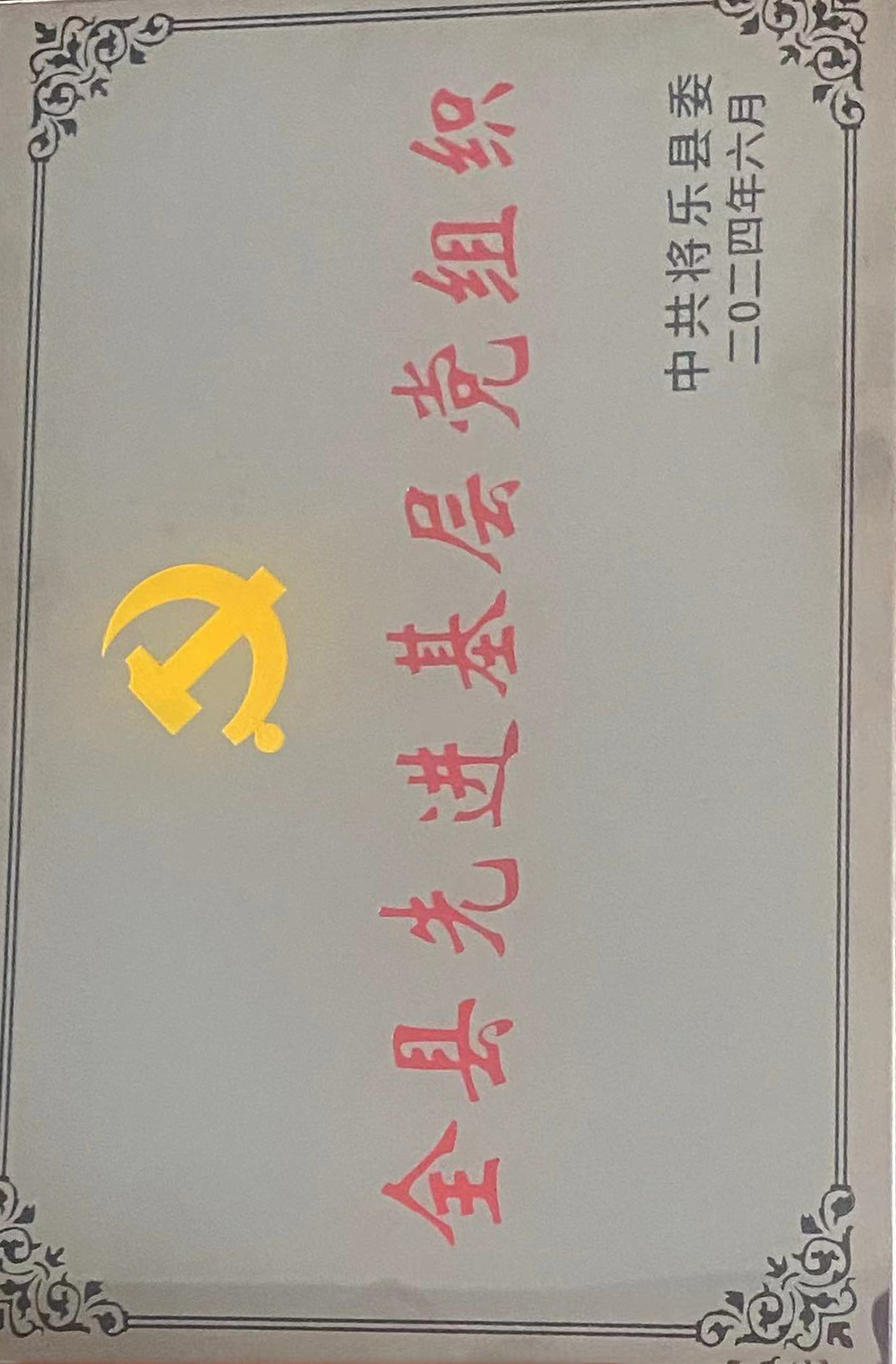 喜報！福建金森第一黨支部獲評“縣先進基層黨組織”榮譽稱號